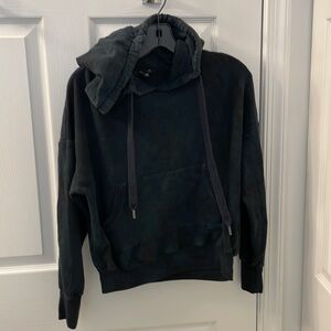 Olivaceous black faded look hoodie size medium